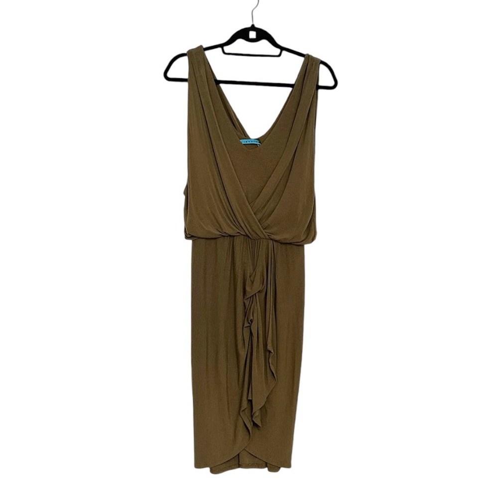 Alice + Olivia Draped Sleeveless Dress Medium SEE NOTES